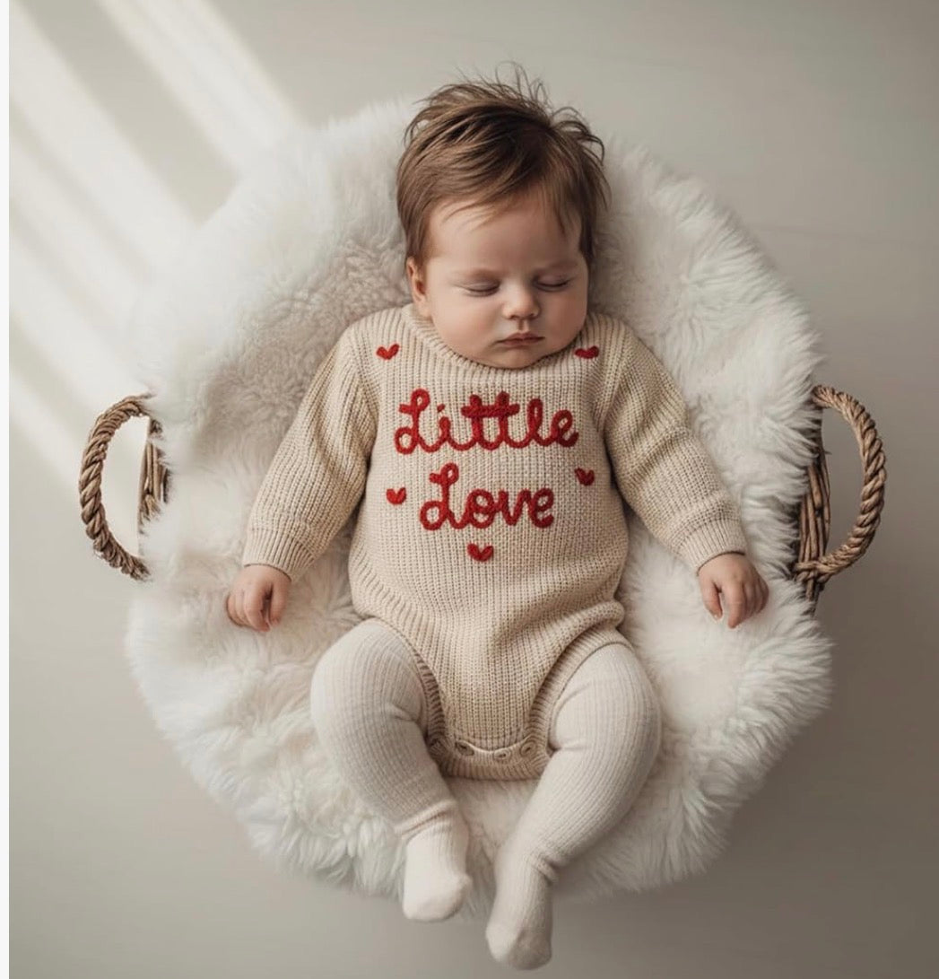 Little Love Knitted baby romper