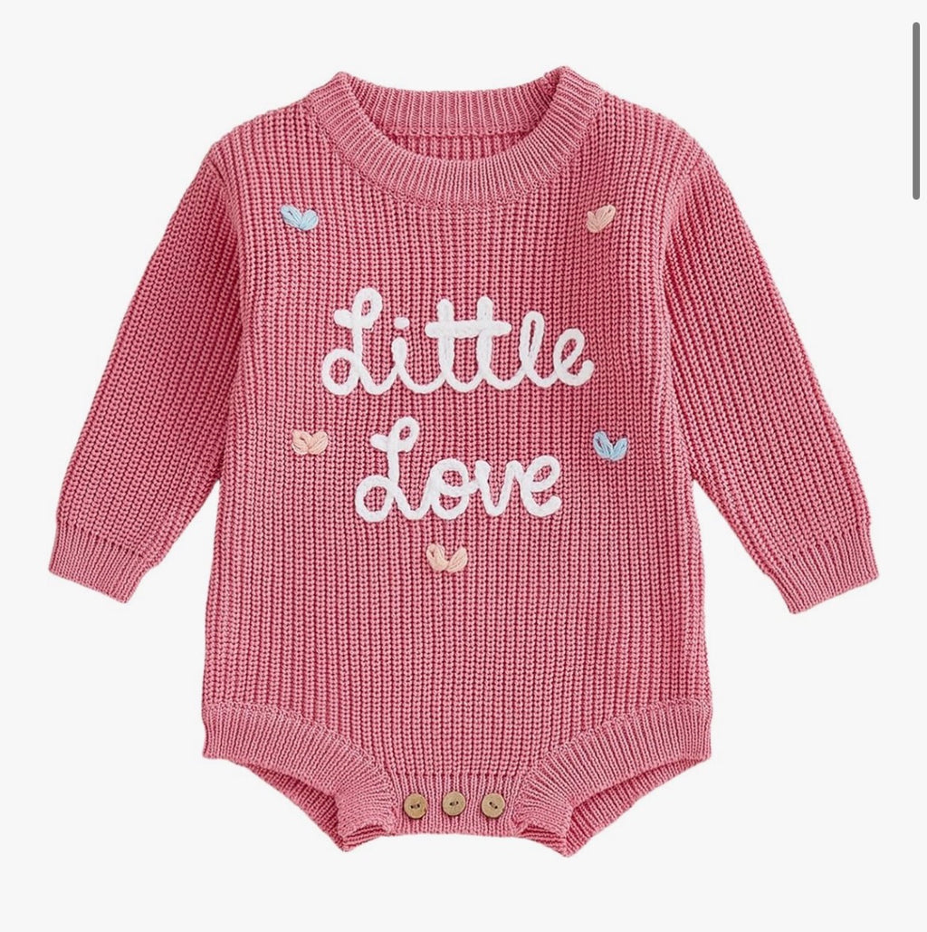 Little Love Knitted baby romper