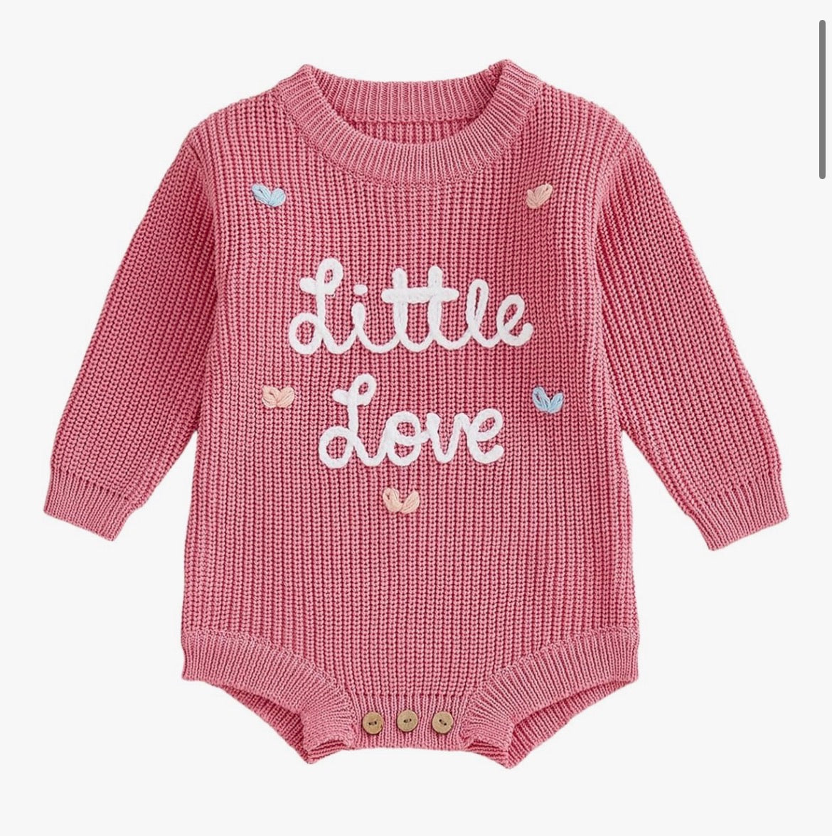 Little Love Knitted baby romper