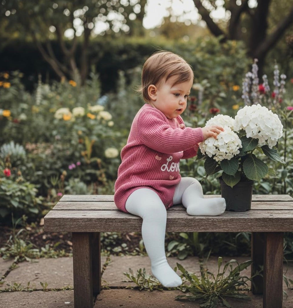 Little Love Knitted baby romper